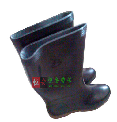 批發雙安紅葉黑色食品靴 PVC材質，耐油耐酸堿的專業足部防護鞋